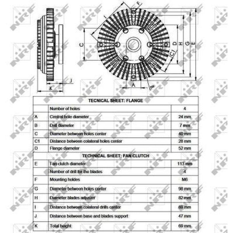NRF Radiator Fan Clutch 49558