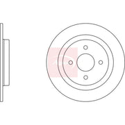 Apec 2 x Solid Rear Brake Discs DSK2391-x2