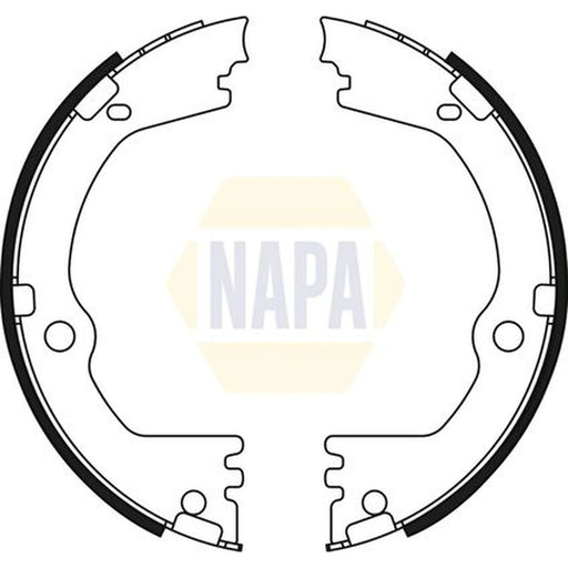 NAPA Parking Brake Shoe Set NBS5060