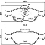 Mintex Front Brake Pad Set MDB2769