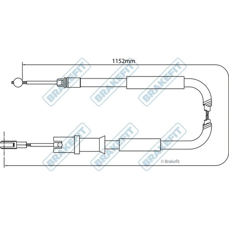 Apec Handbrake Cable Right Rear BBC3293