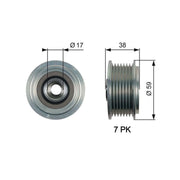 Gates Alternator Overrunning Freewheel Clutch OAP7169