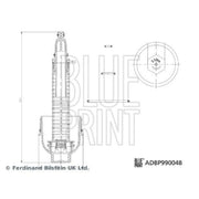 Blue Print Oil Filter Housing Cap ADBP990048