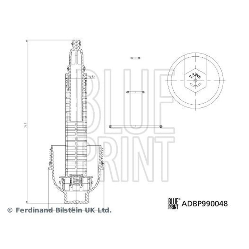 Blue Print Oil Filter Housing Cap ADBP990048