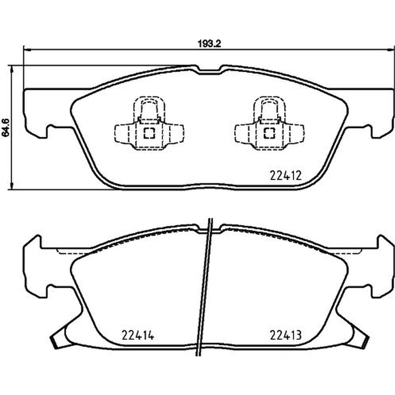 Mintex Front Brake Pad Set MDB3895