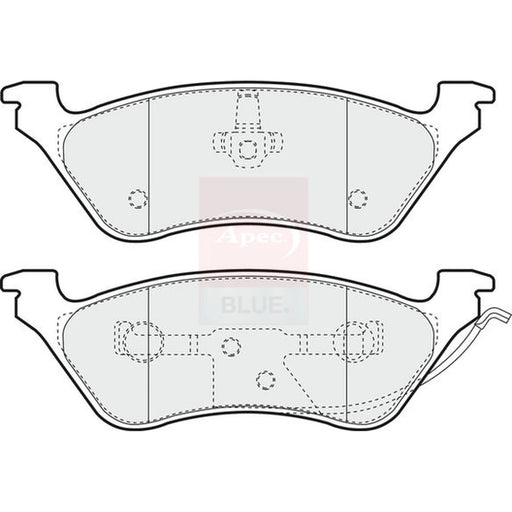 Apec Rear Brake Pad Set PD3544