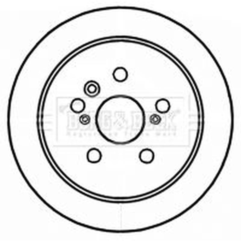 Borg & Beck 2 x Solid Rear Brake Discs BBD4720-x2