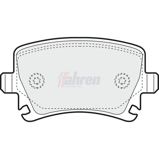Fahren Rear Brake Pad Set FBP3077