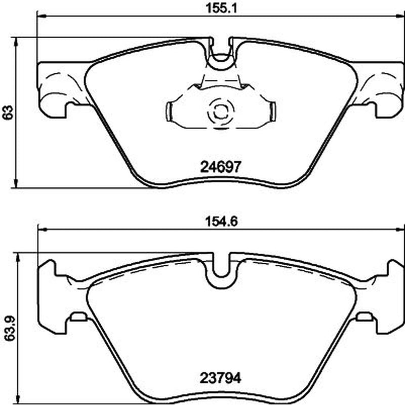 Mintex Front Brake Pad Set MDB3007