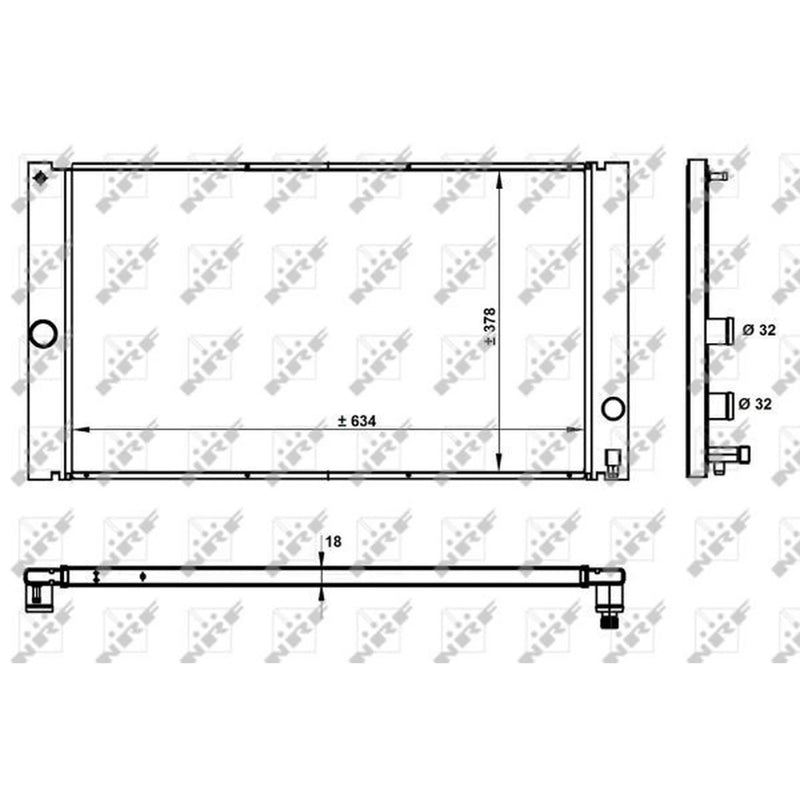 NRF Engine Radiator 50478