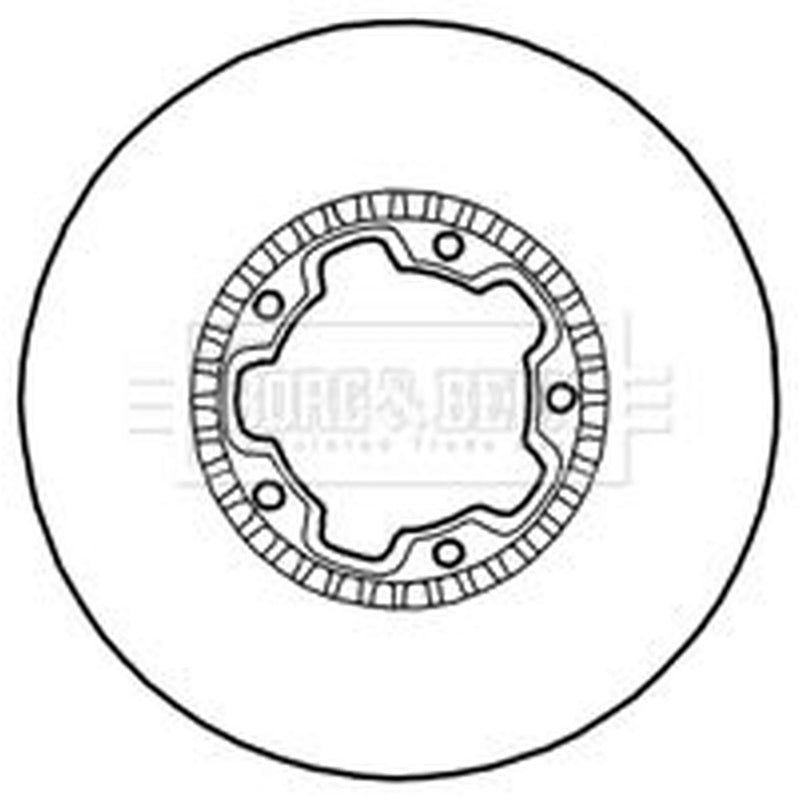 Borg & Beck 2 x Vented Front Brake Discs BBD4779
