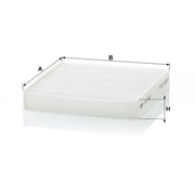 MANN-FILTER Cabin Air Filter (Pollen Filter) behind CU 1827