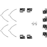 Mintex Brake Pad Accessory Fitting Kit Front MBA1268