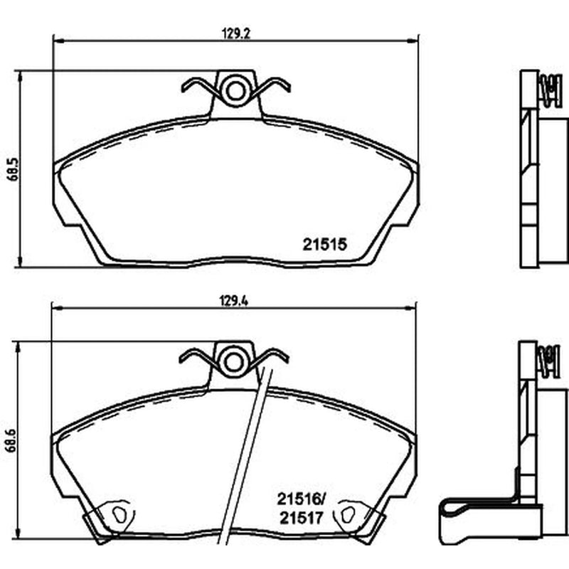 Mintex Front Brake Pad Set MDB1659
