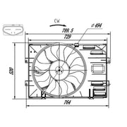 NRF Engine Cooling Fan 47918