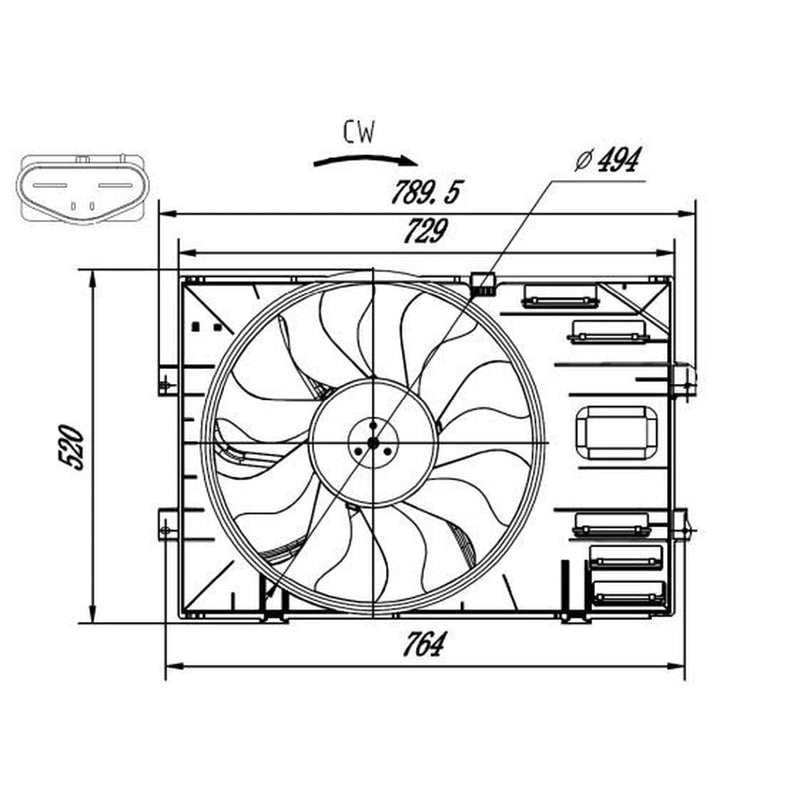 NRF Engine Cooling Fan 47918