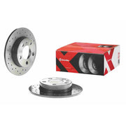 Brembo 2 x Perforated Rear Brake Discs 08.7165.1X-x2