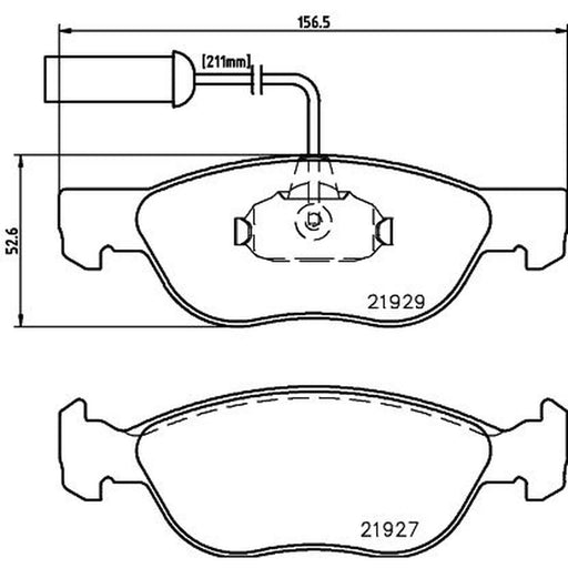 Mintex Front Brake Pad Set MDB1829