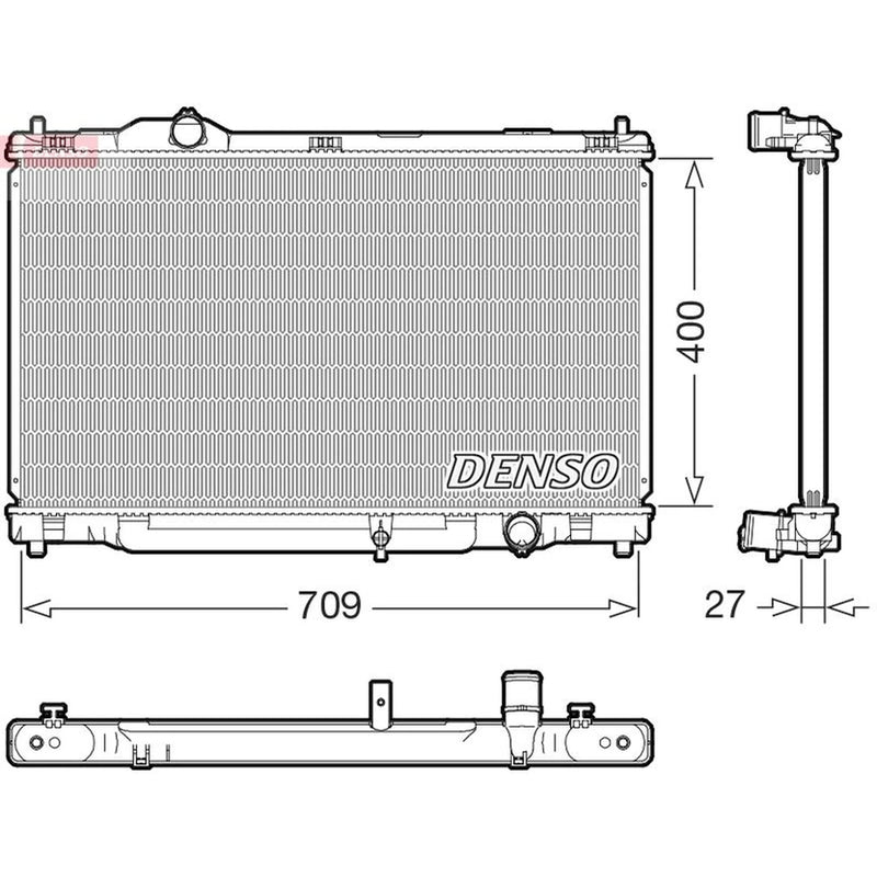 Denso Engine Radiator fits Lexus Gs 2005-2011