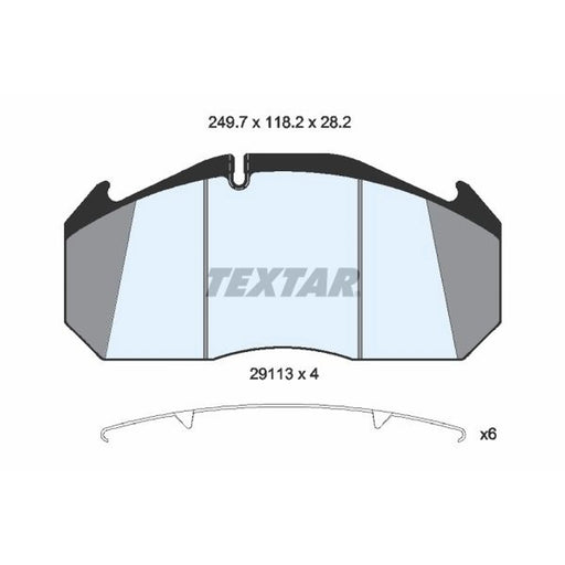 Textar Front Brake Pad Set 2911307