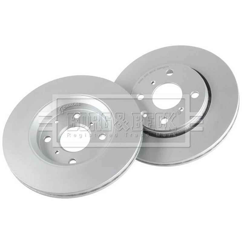 Borg & Beck 2 x Vented Front Brake Discs BBD4534-x2