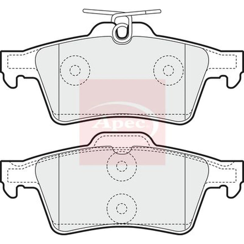 Apec Rear Brake Pad Set PAD1448