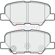 Fahren Rear Brake Pad Set fits Citroën C4 Aircross 2012 on 1.6