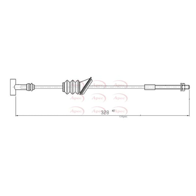 Apec Handbrake Cable Front CAB1672