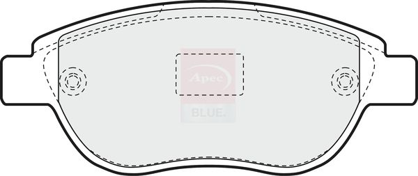 Apec Blue Brake Pad Set Front 137mm x 19mm PD3060