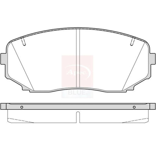Apec Front Brake Pad Set PD4025