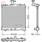 Denso Engine Radiator fits Suzuki Celerio 2014 on 1.0