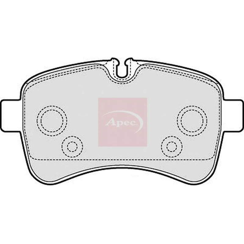 Apec Rear Brake Pad Set PAD1608