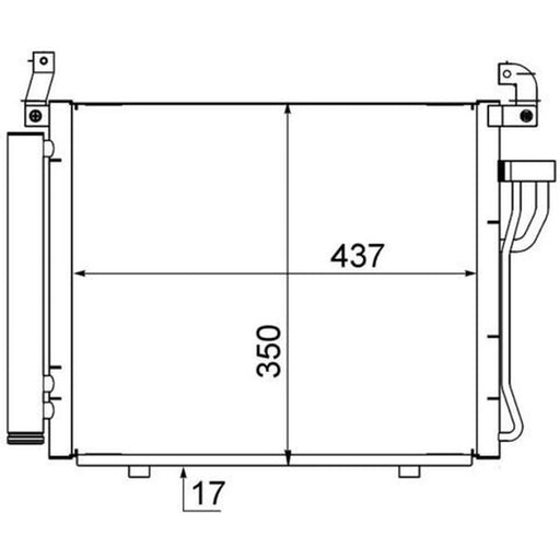 Mahle Air Conditioning Condenser AC 712 000S