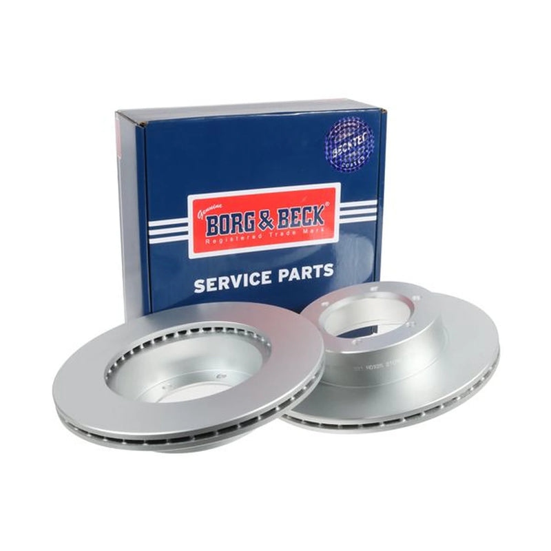 Borg & Beck 2 x Vented Front Brake Discs BBD5197-x2