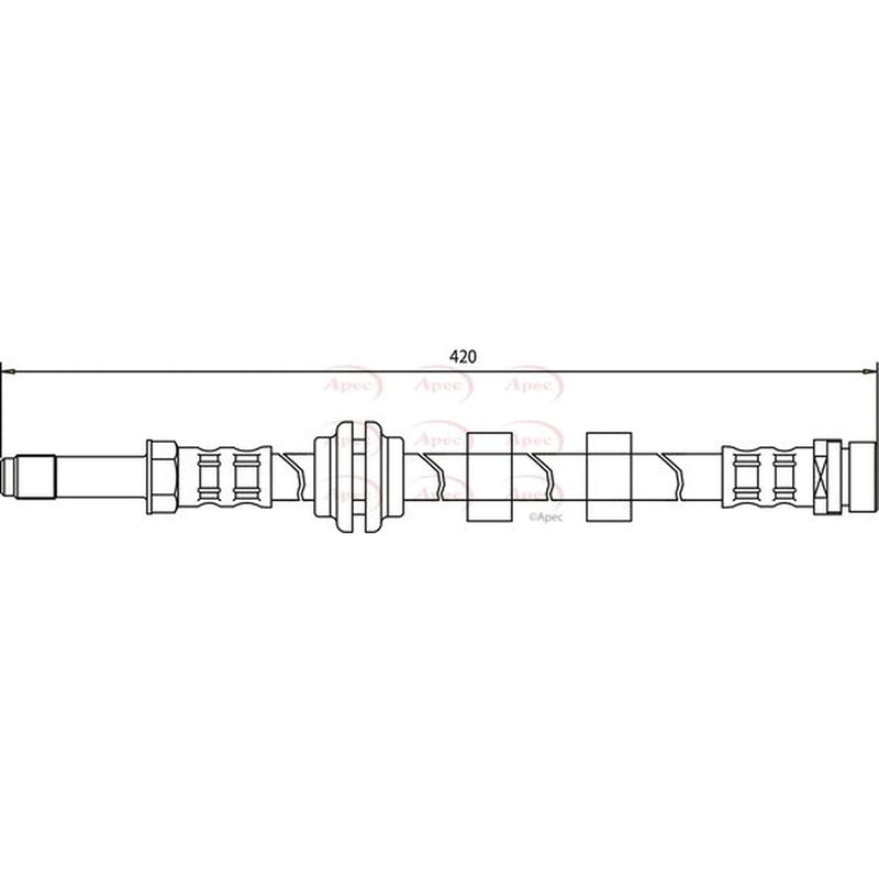 Apec Brake Hydraulic Hose Line Front HOS3277