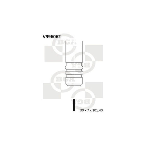 BGA Engine Exhaust Valve 30mm Head V996062