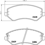 Mintex Front Brake Pad Set MDB2215