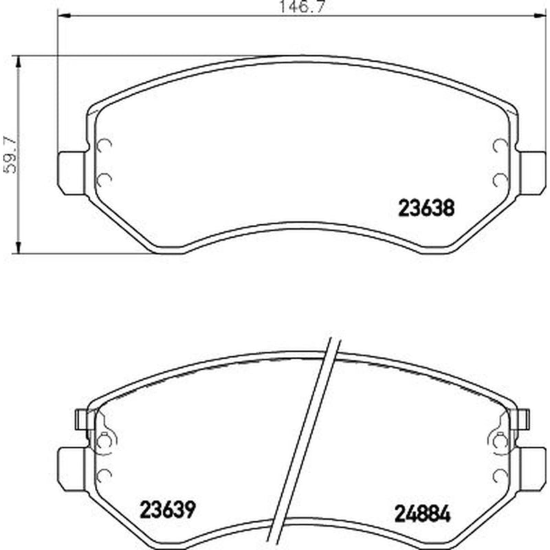 Mintex Front Brake Pad Set MDB2215