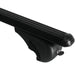 Roof Bars Rack Aluminium Black fits Mercedes Citan 2013-2021 For Raised Rails - Omtec - Van Life Living