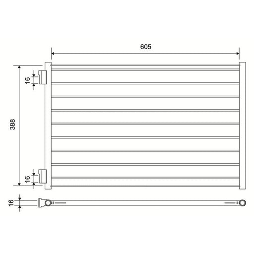 Valeo Air Conditioning Condenser 822677