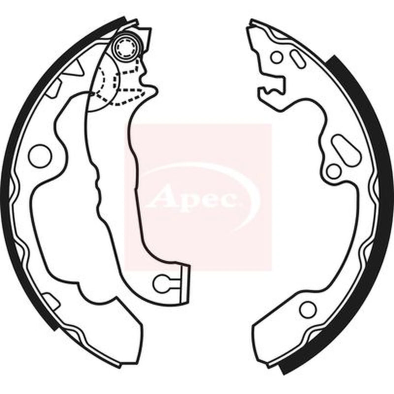 Apec Brake Shoe Set Axle Kit SHU584