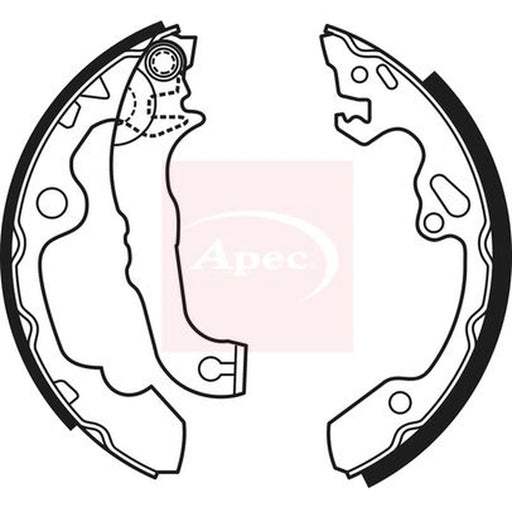 Apec Brake Shoe Set Axle Kit SHU584