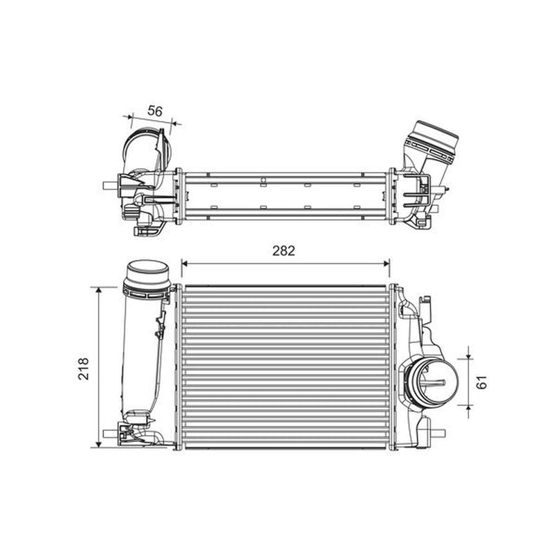 Valeo Intercooler (Charge Air Cooler) 818317