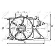 NRF Engine Cooling Fan 47011