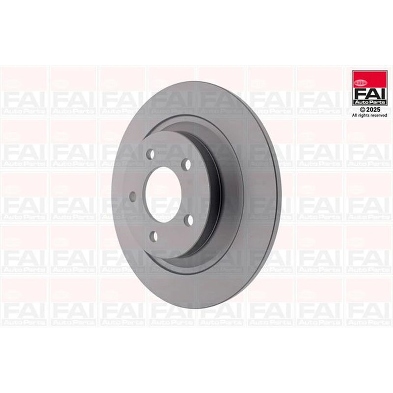 FAI 2 x Solid Rear Brake Discs BD204-x2