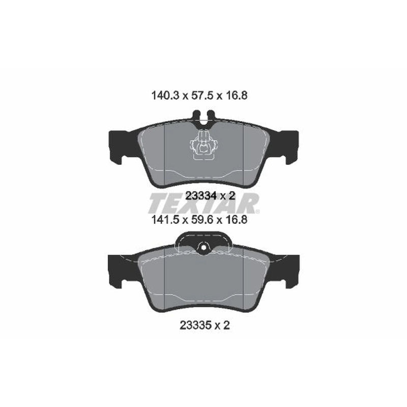 Textar Rear Brake Pad Set 2333403