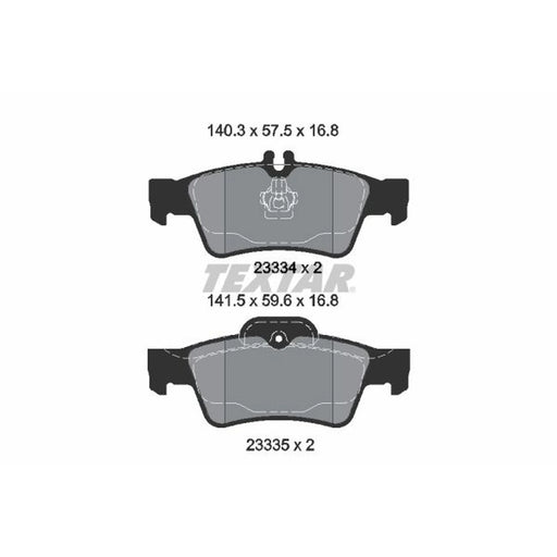 Textar Rear Brake Pad Set 2333403