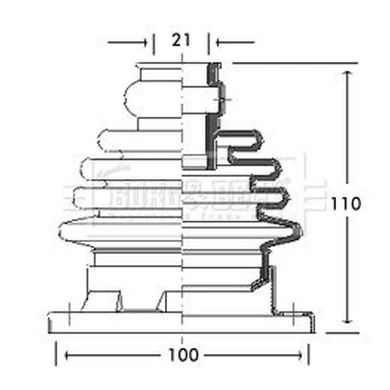 Borg & Beck Drive Shaft Bellow Kit transmission sided BCB2754