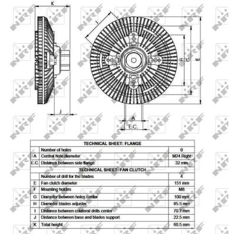 NRF Radiator Fan Clutch 49517