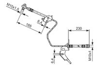 Bosch Brake Hydraulic Hose Line 1987476200